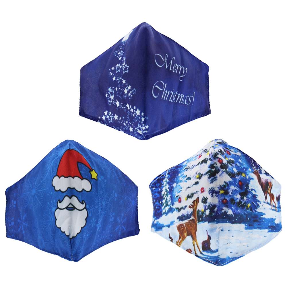 Zac's Alter Ego - Set of 3 Christmas Design Masque - Masque buccal - Multicolore
